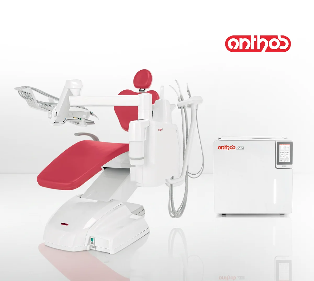 Anthos dental chair and A-PLUS autoclave product setup