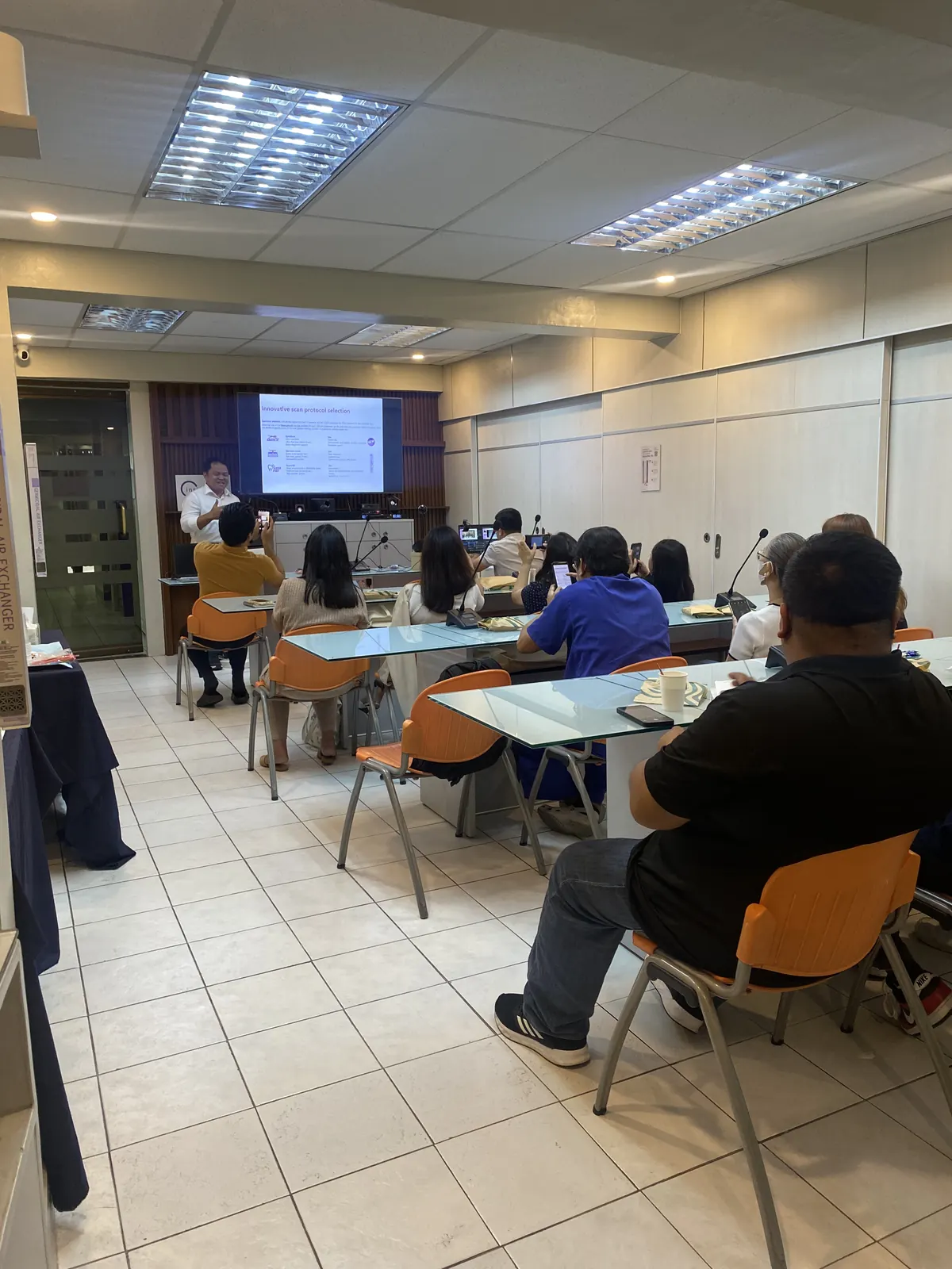 SPMS team attending a product training session