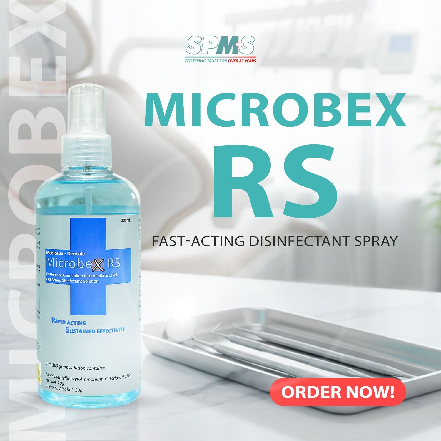 Microbex RS rapid disinfectant promotional image