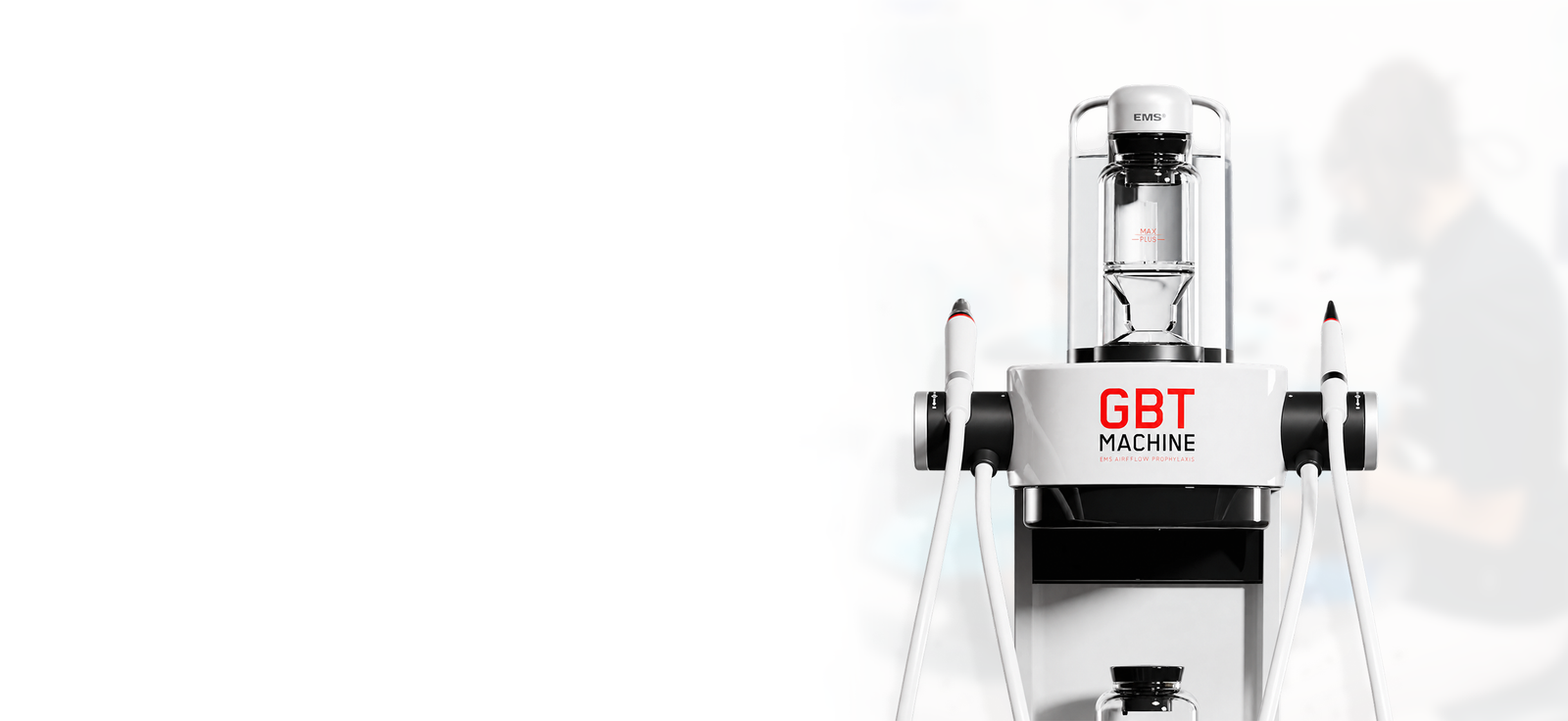 EMS Guided Biofilm Therapy promotional banner for SPMS preventive dentistry solutions
